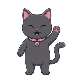 แมว NekoCodePro กำลังทักทาย